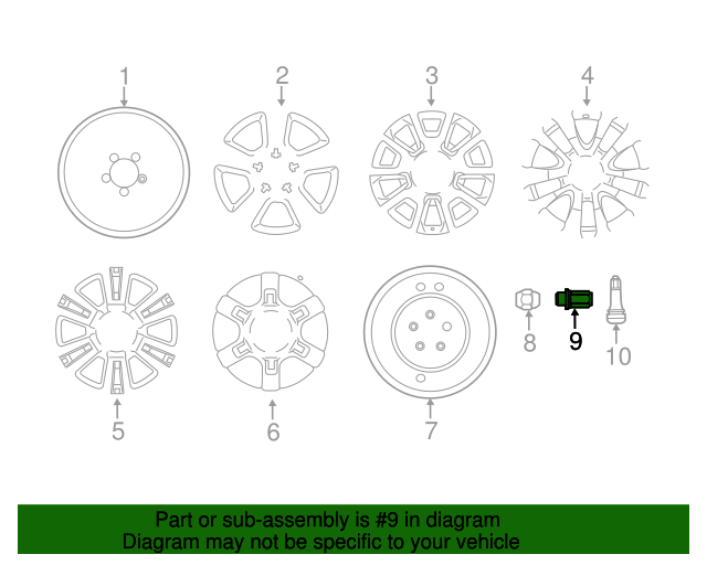 Toyota Wheel Nut - Acorn Type Steel Wheel