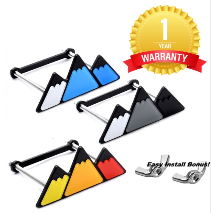 Universal Tri-Color Mountain Grille Badge Plastic Emblem Universal Tri-Color Mountain Grille Badge Plastic Emblem