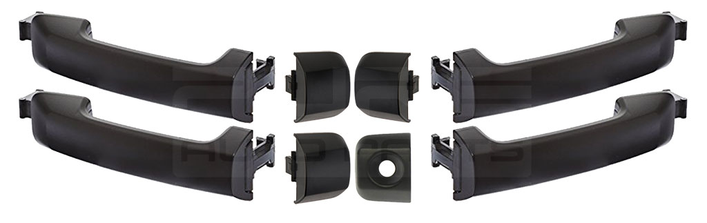 Toyota Tundra Black Front Door Handles - 2007-2021  Toyota Tundra Black Front Door Handles - 2007-2021